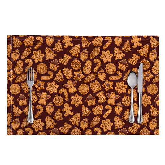 Christmas Cookies Pattern Print Placemat