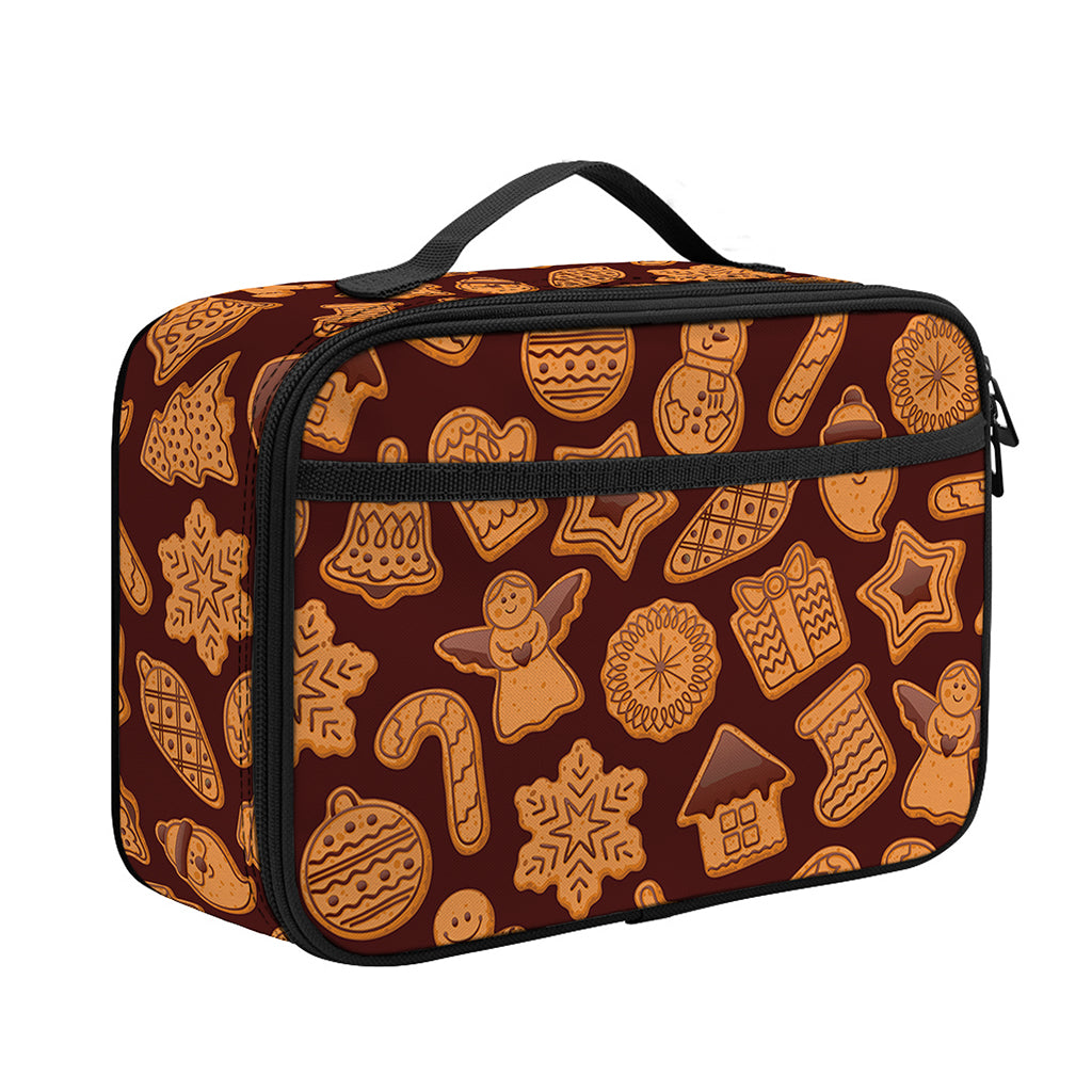 Christmas Cookies Pattern Print Portable Lunch Bag