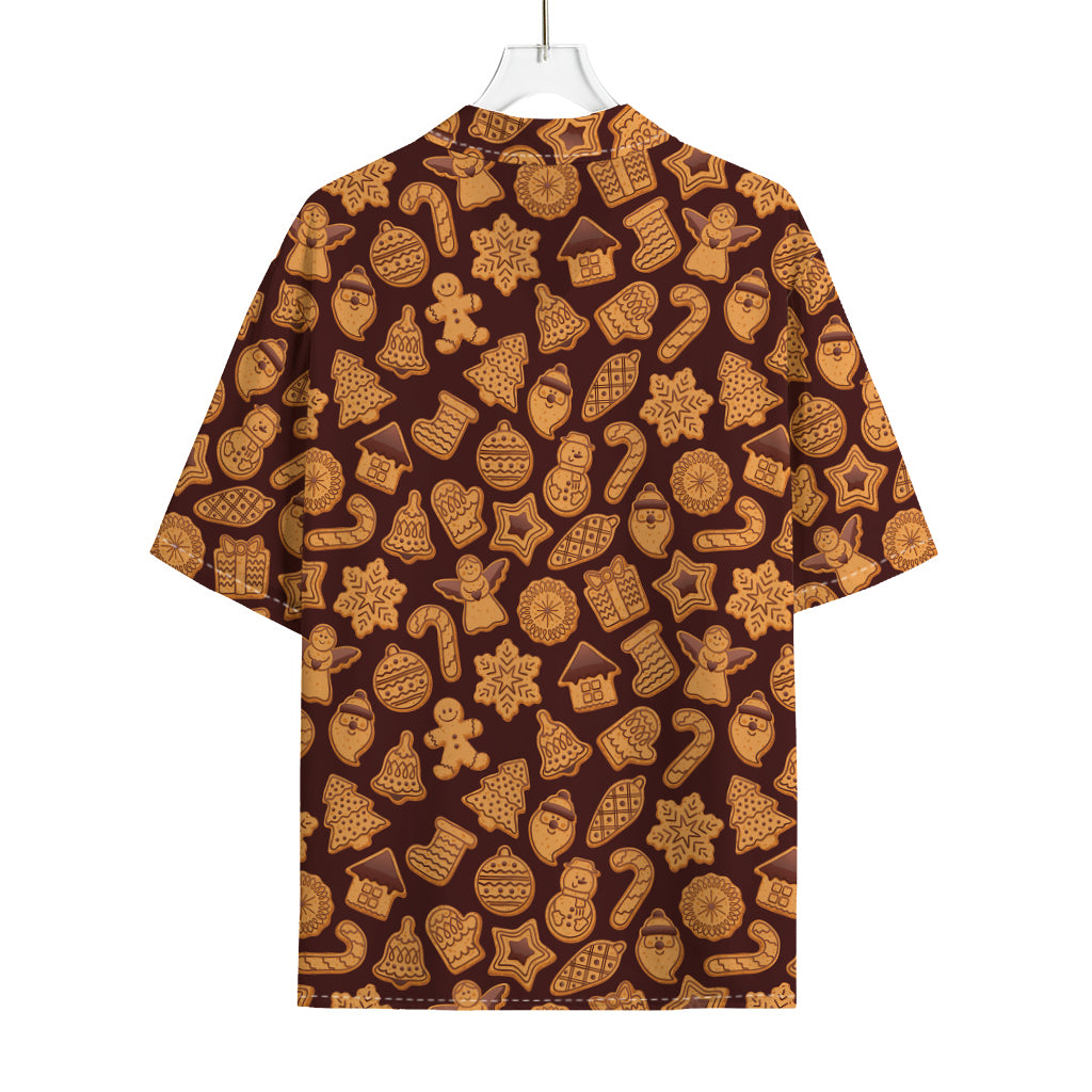 Christmas Cookies Pattern Print Rayon Hawaiian Shirt