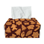 Christmas Cookies Pattern Print Rectangle Tissue Box Cover