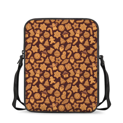 Christmas Cookies Pattern Print Rectangular Crossbody Bag