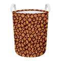 Christmas Cookies Pattern Print Round Laundry Basket
