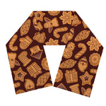 Christmas Cookies Pattern Print Scarf