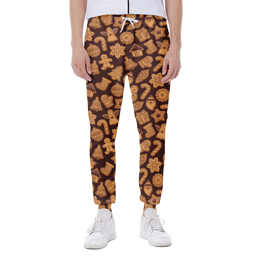 Christmas Cookies Pattern Print Scuba Joggers