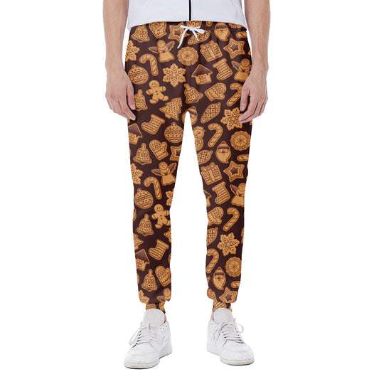 Christmas Cookies Pattern Print Scuba Joggers