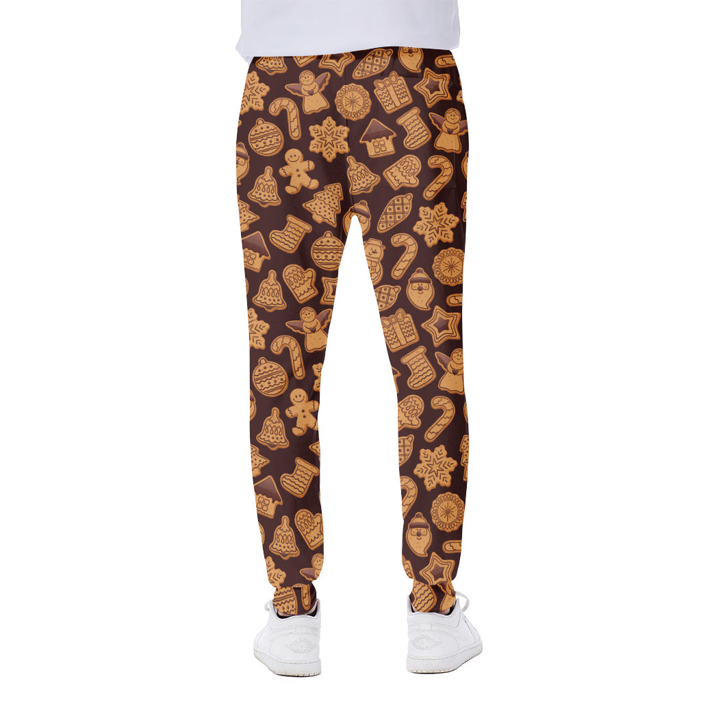Christmas Cookies Pattern Print Scuba Joggers