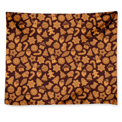Christmas Cookies Pattern Print Tapestry