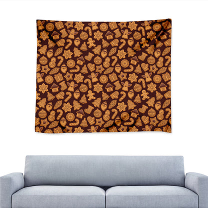 Christmas Cookies Pattern Print Tapestry