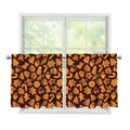Christmas Cookies Pattern Print Tier Curtains