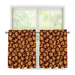 Christmas Cookies Pattern Print Tier Curtains