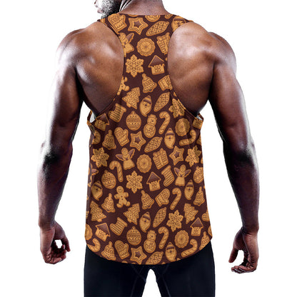 Christmas Cookies Pattern Print Training Tank Top