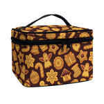 Christmas Cookies Pattern Print Travel Makeup Bag