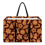 Christmas Cookies Pattern Print Utility Tote Bag