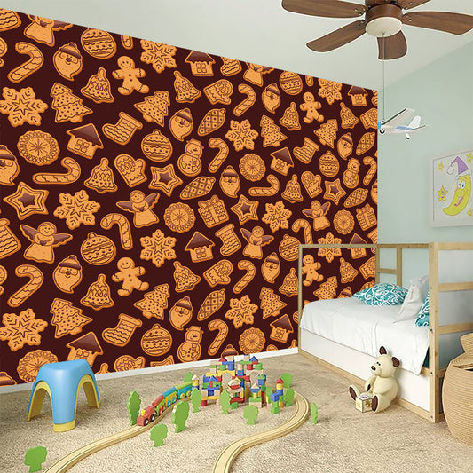 Christmas Cookies Pattern Print Wall Sticker