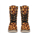 Christmas Cookies Pattern Print Winter Boots