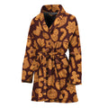Christmas Cookies Pattern Print Women's Bathrobe