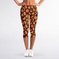 Christmas Cookies Pattern Print Women's Capri Leggings