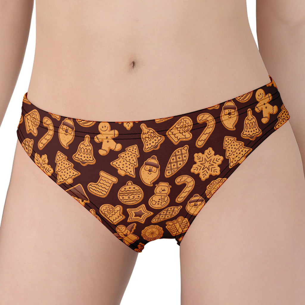 Christmas Cookies Pattern Print Women's Panties