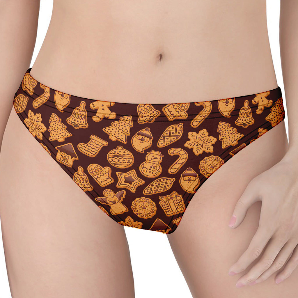 Christmas Cookies Pattern Print Women's Thong