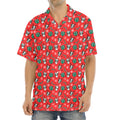 Christmas Cow Pattern Print Aloha Shirt