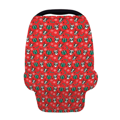 Christmas Cow Pattern Print Baby Seat Cover