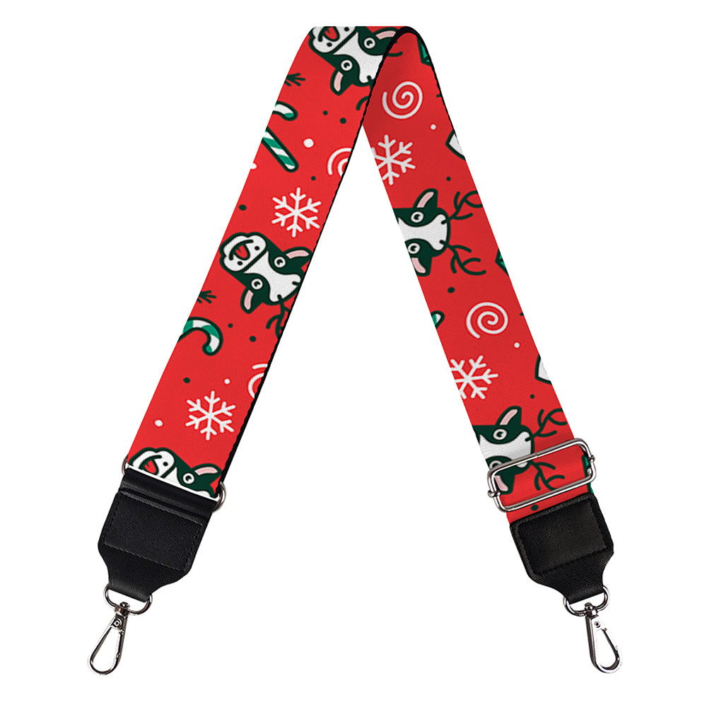 Christmas Cow Pattern Print Bag Strap