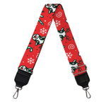 Christmas Cow Pattern Print Bag Strap