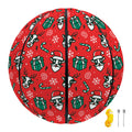 Christmas Cow Pattern Print Basketball