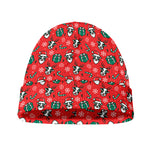 Christmas Cow Pattern Print Beanie