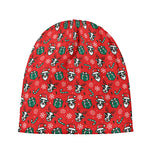 Christmas Cow Pattern Print Beanie