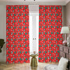 Christmas Cow Pattern Print Blackout Pencil Pleat Curtains