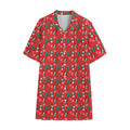 Christmas Cow Pattern Print Cotton Hawaiian Shirt