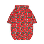 Christmas Cow Pattern Print Dog Zip Up Hoodie