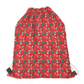 Christmas Cow Pattern Print Drawstring Bag