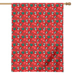 Christmas Cow Pattern Print House Flag
