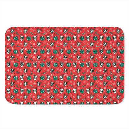 Christmas Cow Pattern Print Indoor Door Mat
