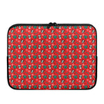 Christmas Cow Pattern Print Laptop Sleeve