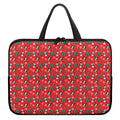 Christmas Cow Pattern Print Laptop Sleeve With Handle