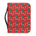 Christmas Cow Pattern Print Leather Bible Cover