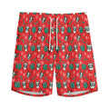 Christmas Cow Pattern Print Men's Athletic Shorts