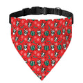 Christmas Cow Pattern Print Over The Collar Dog Bandana