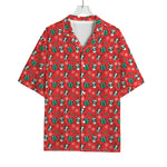 Christmas Cow Pattern Print Rayon Hawaiian Shirt