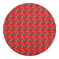 Christmas Cow Pattern Print Round Blanket