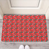 Christmas Cow Pattern Print Rubber Doormat