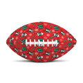 Christmas Cow Pattern Print Rugby Ball