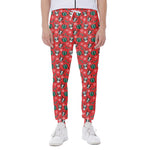 Christmas Cow Pattern Print Scuba Joggers