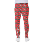 Christmas Cow Pattern Print Scuba Joggers