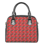 Christmas Cow Pattern Print Shoulder Handbag