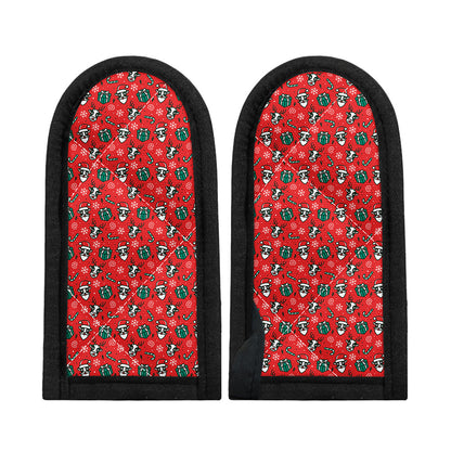Christmas Cow Pattern Print Skillet Handle Cover