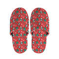 Christmas Cow Pattern Print Slippers